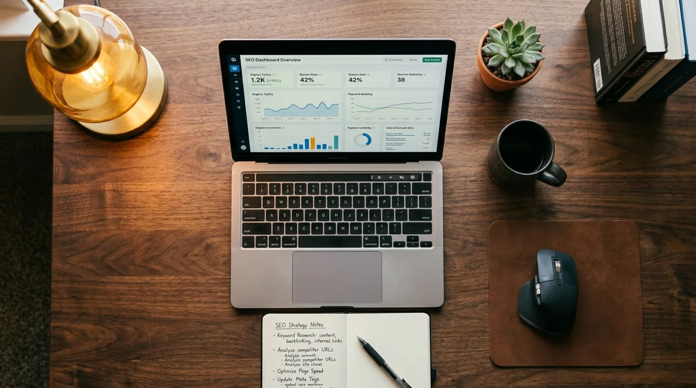 Calendar showing a consistent blog publishing schedule with post titles mapped to each week