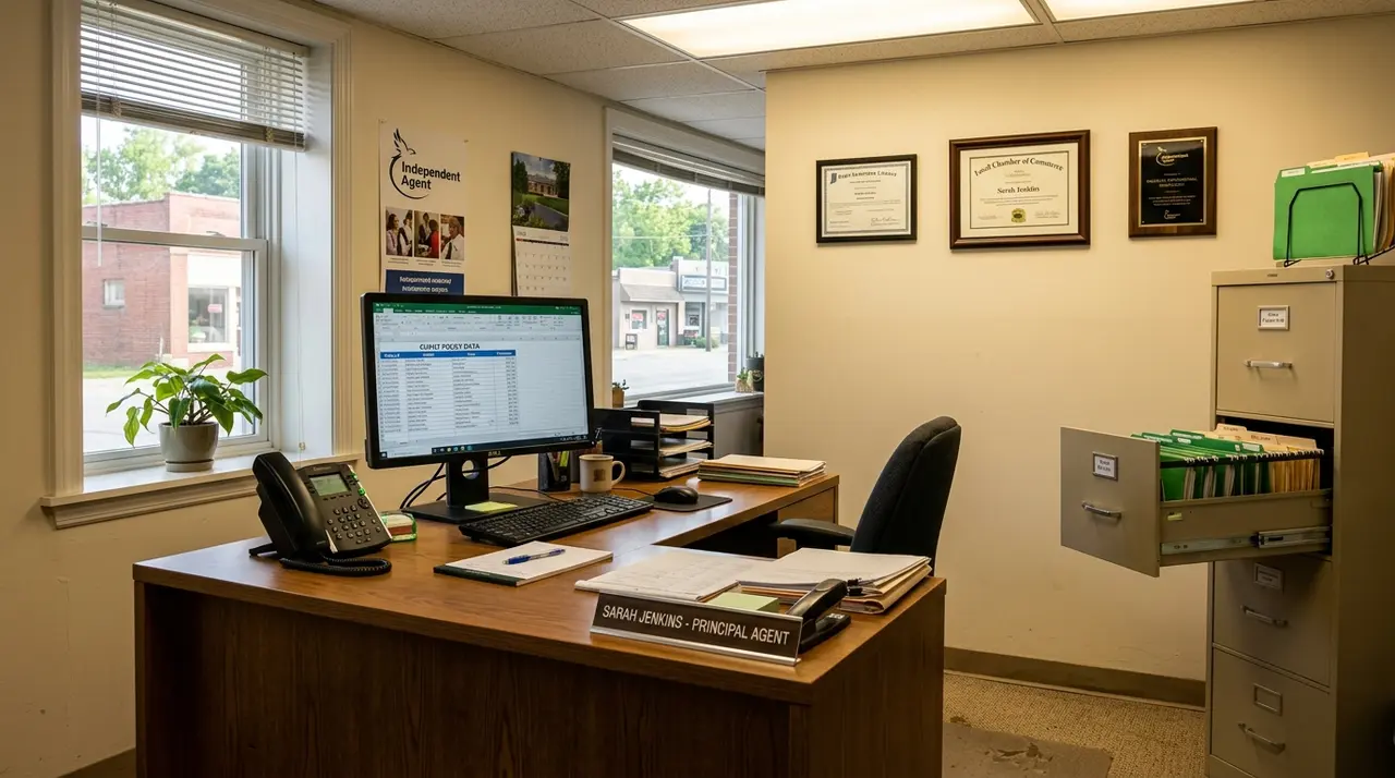 SEO for insurance agents showing agency website ranking in Google search results