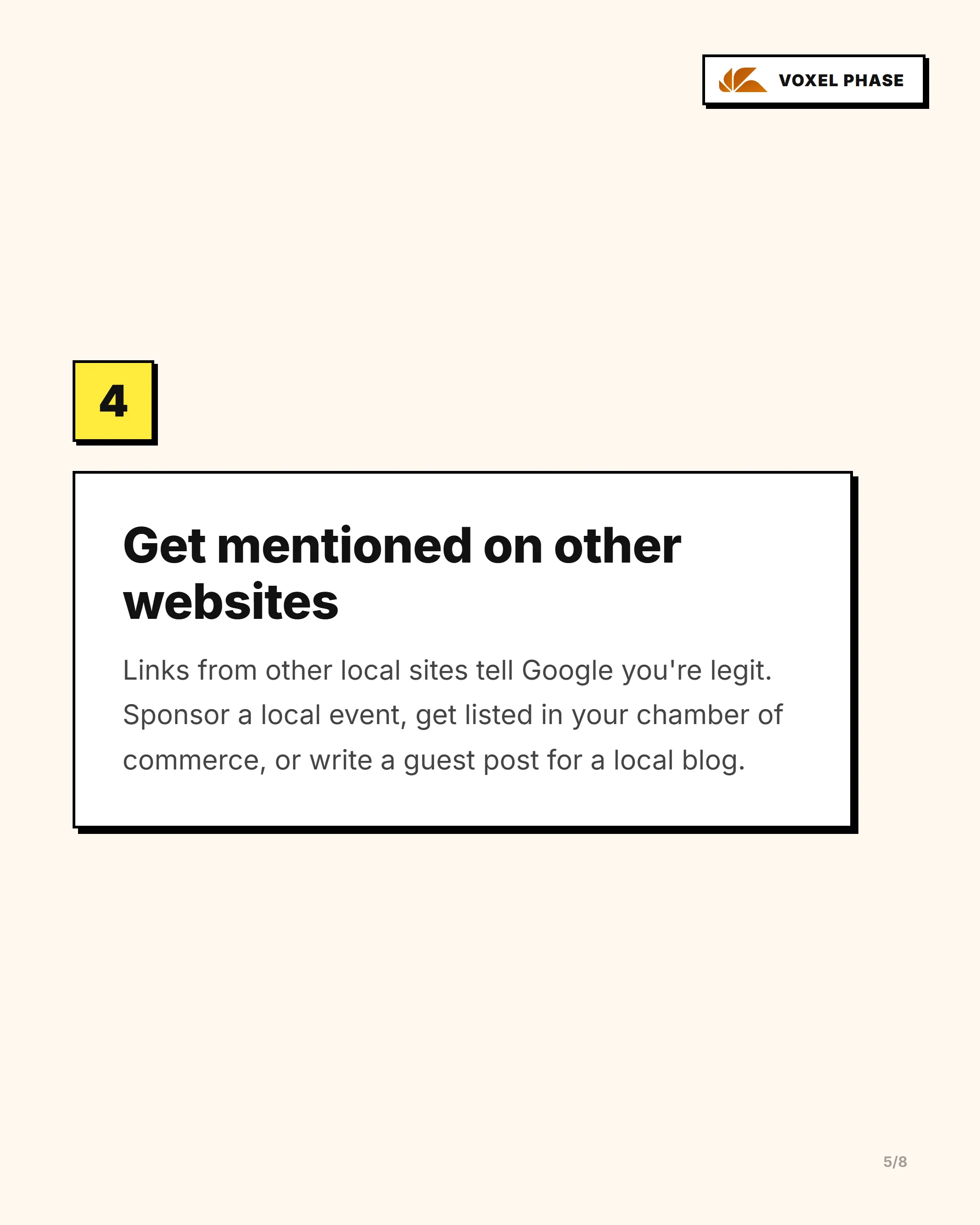 5 Steps to Get Found on Google in 2026: slide 5 of 7