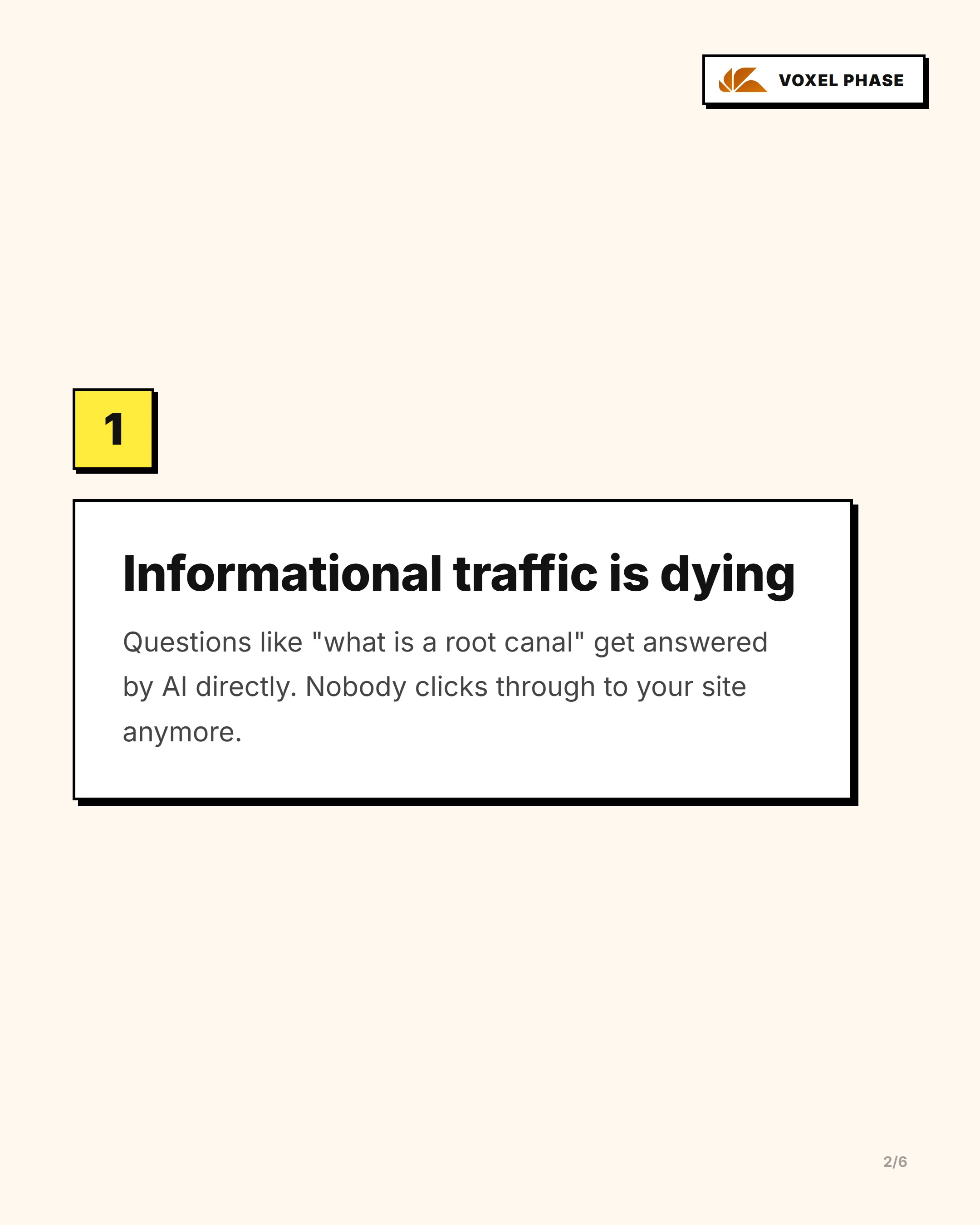 AI Is Stealing Your Website Traffic: slide 2 of 5