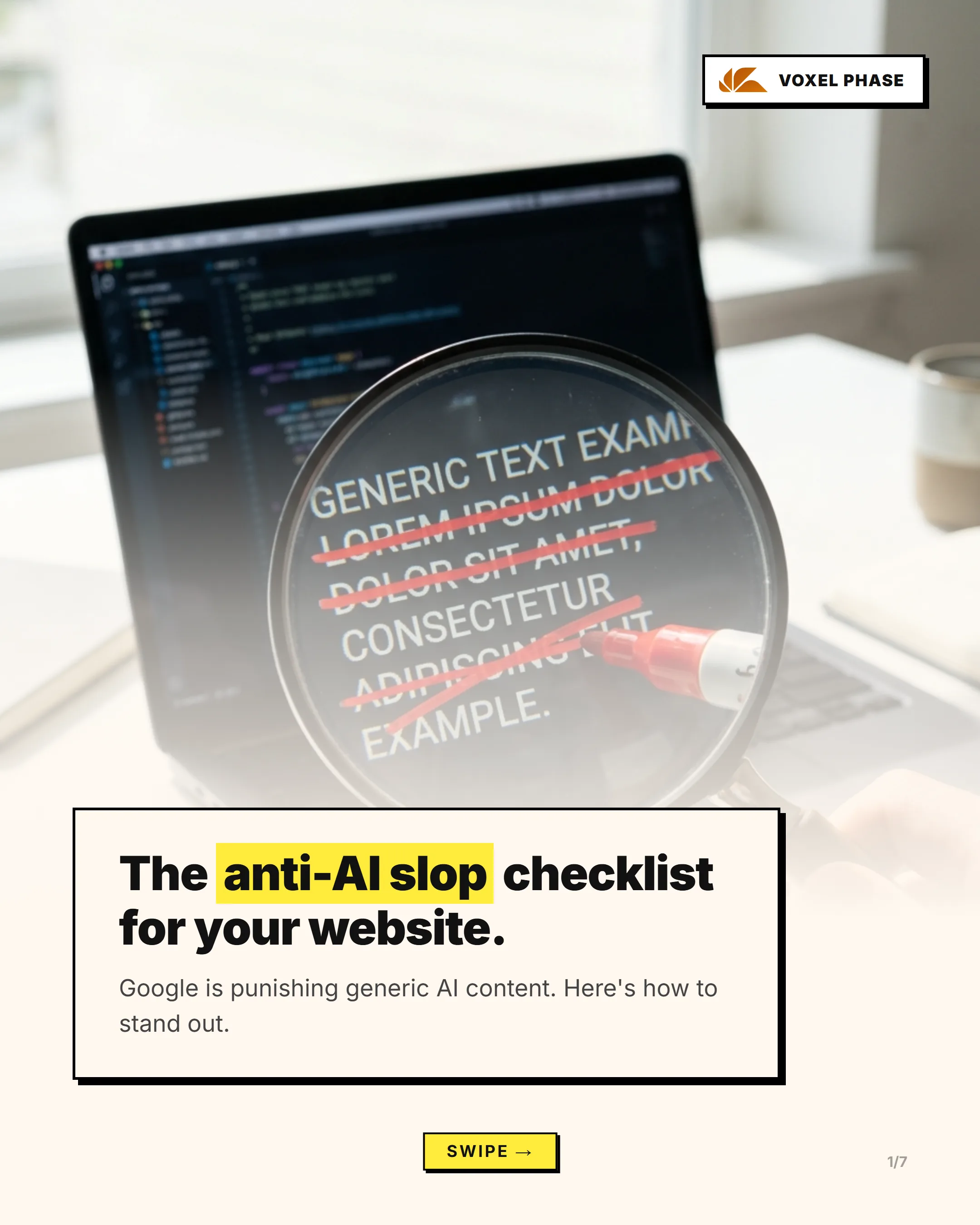 The Anti-AI Slop Checklist