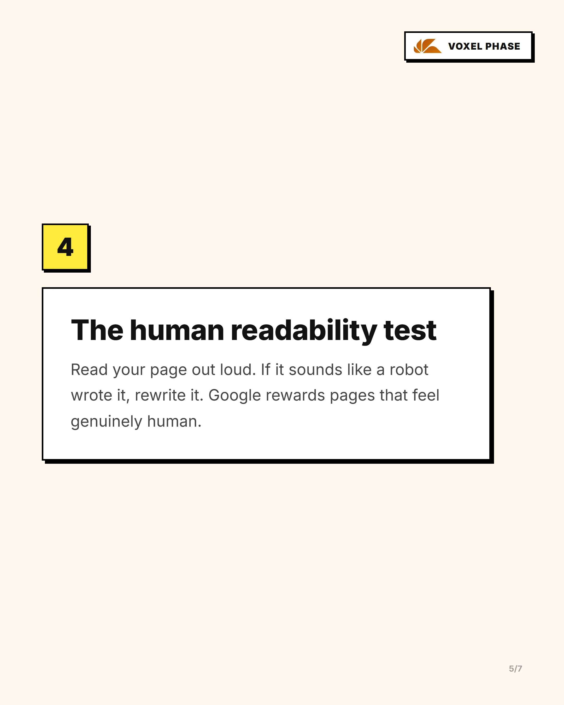 The Anti-AI Slop Checklist: slide 5 of 6