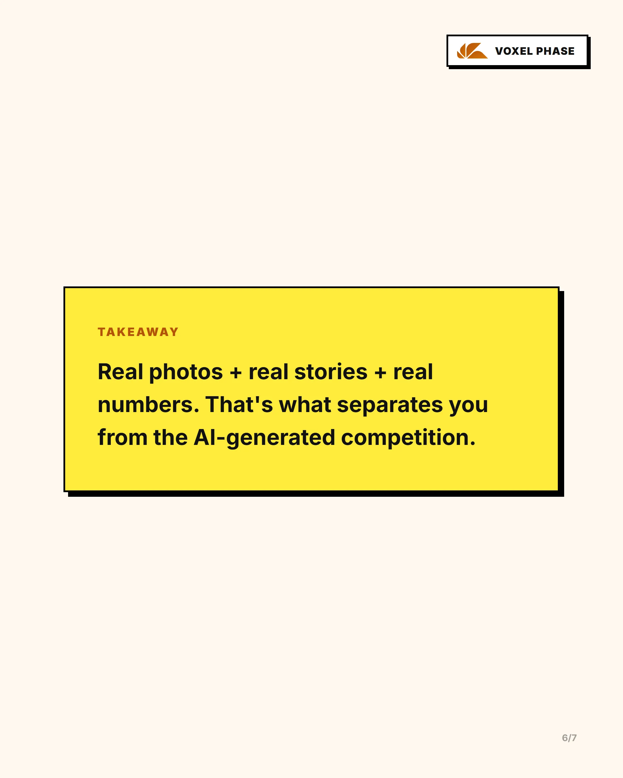 The Anti-AI Slop Checklist: slide 6 of 6