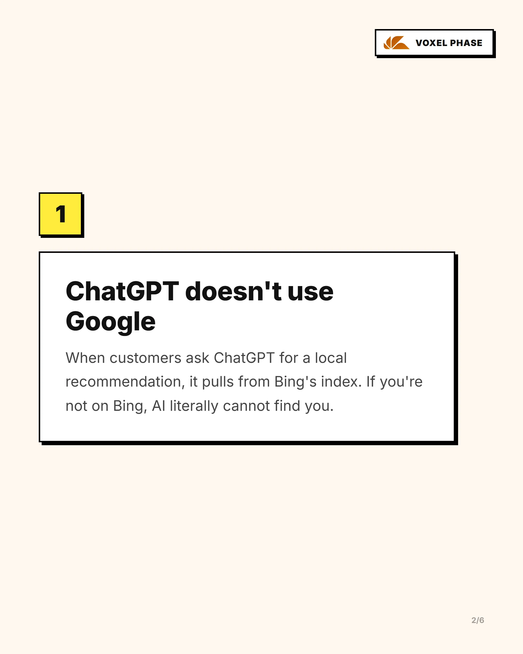 Why ChatGPT Is Ignoring Your Business: slide 2 of 5