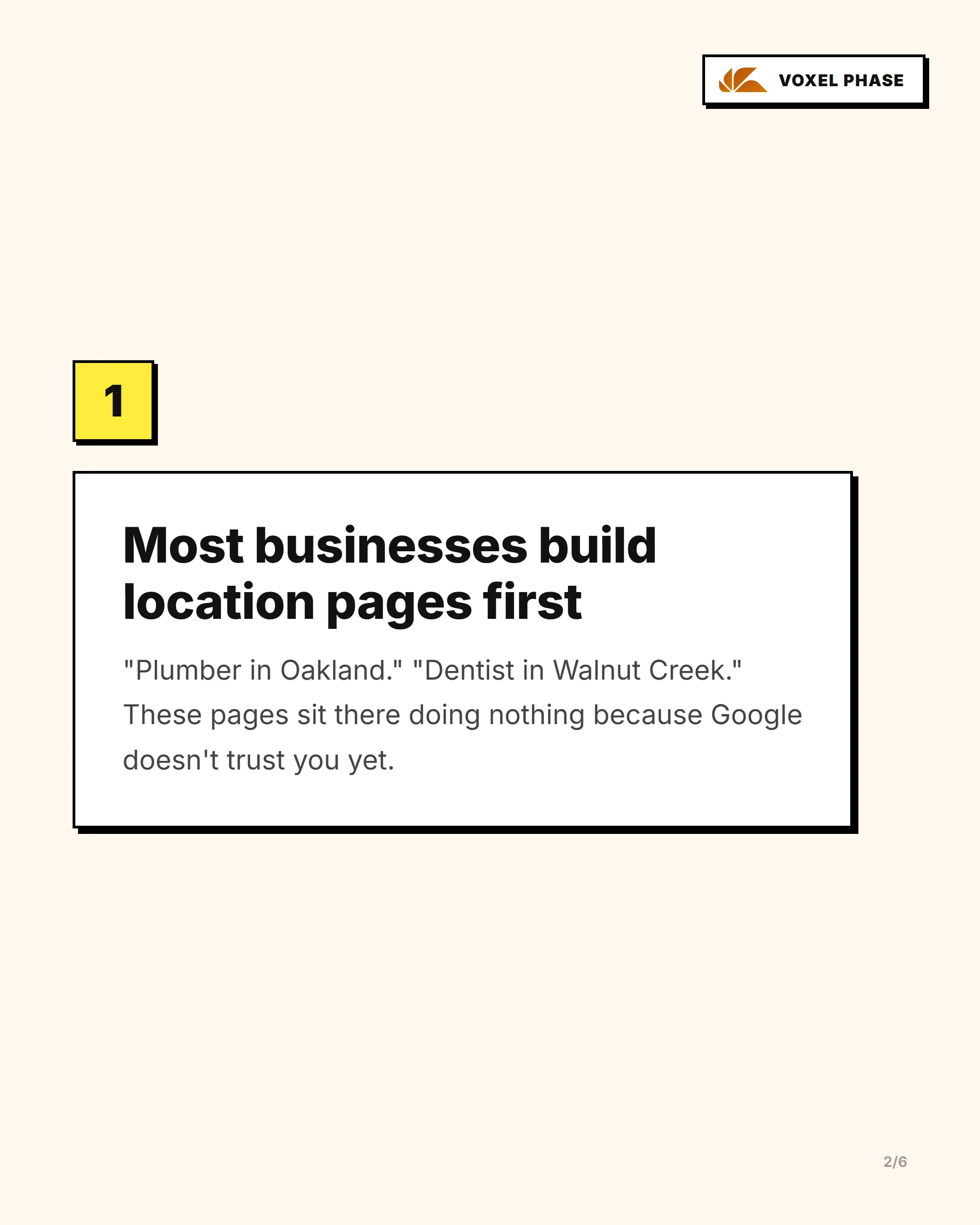Your City+Service Pages Aren't Ranking: slide 2 of 5