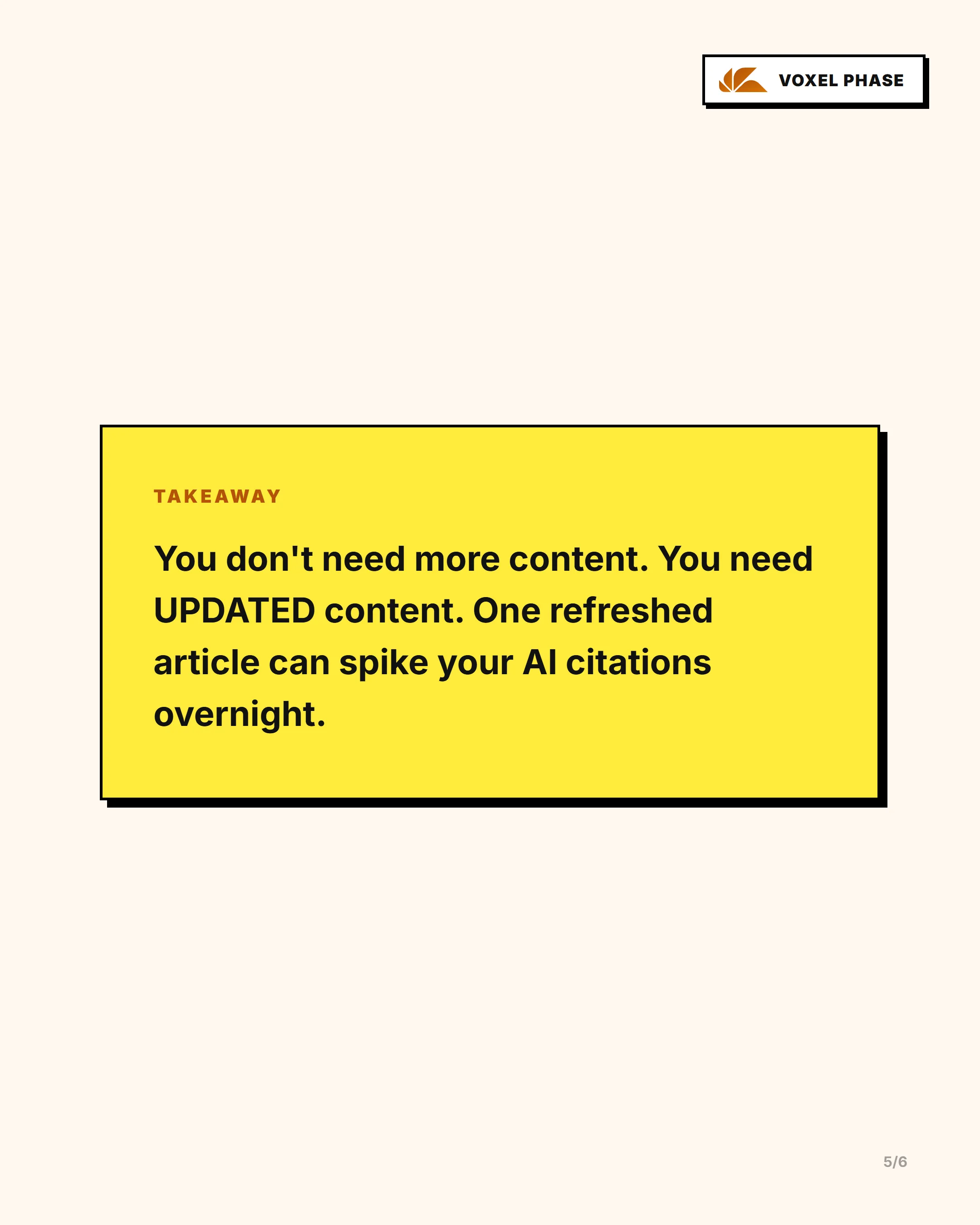 The Easiest Way to Get Cited by AI Search: slide 5 of 5