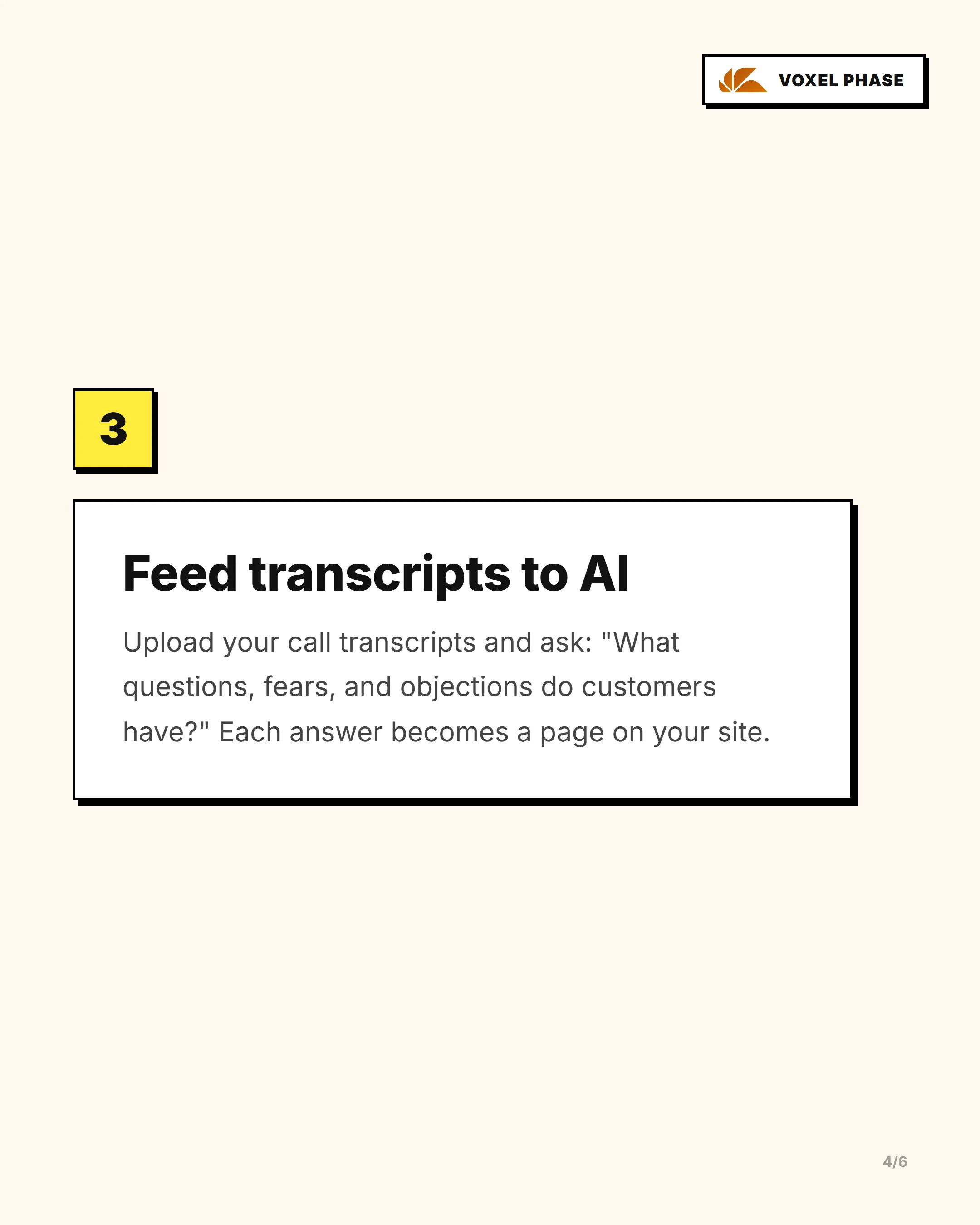 The Sales Call Content Method: slide 4 of 5