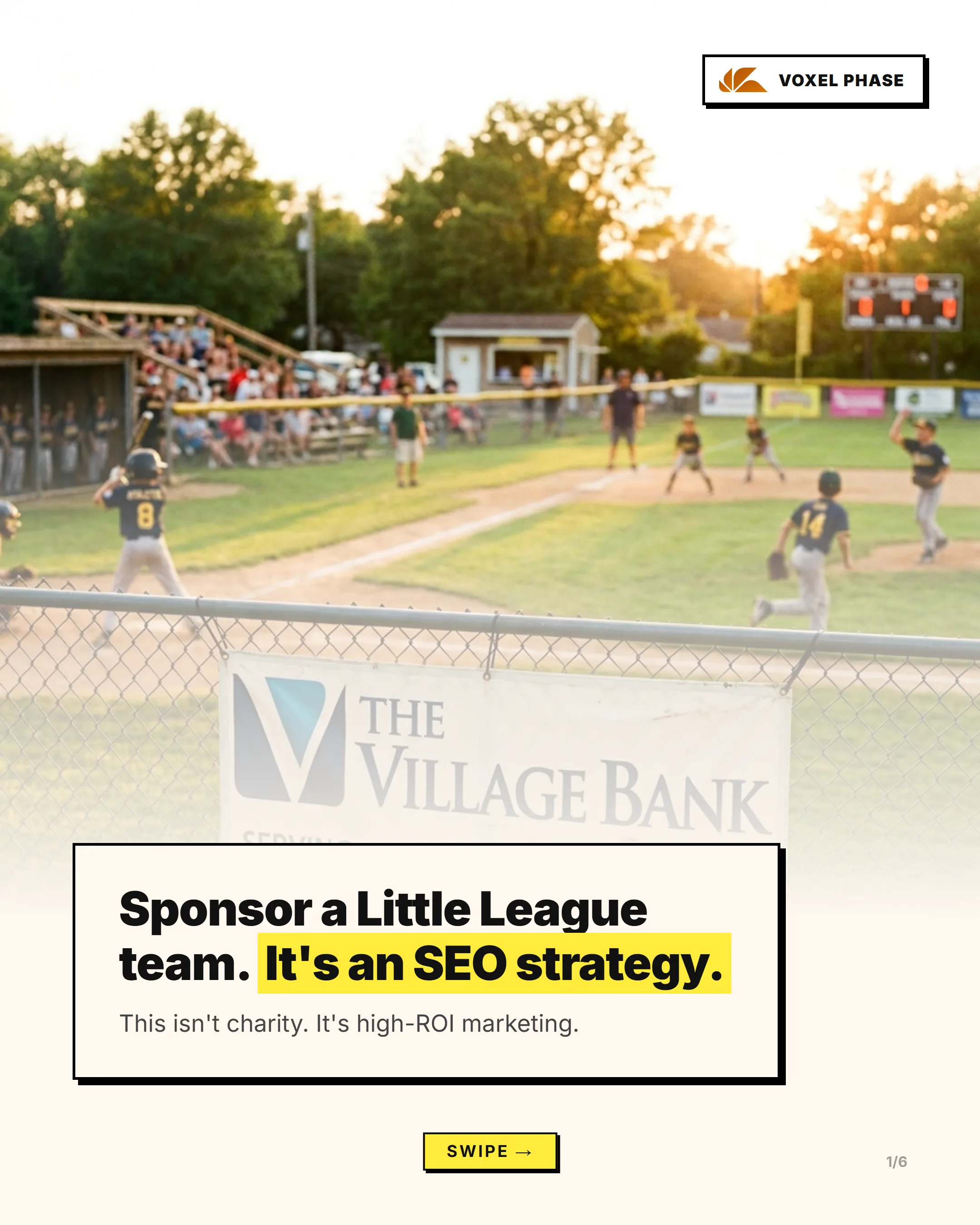 Sponsor a Little League Team (It's SEO)