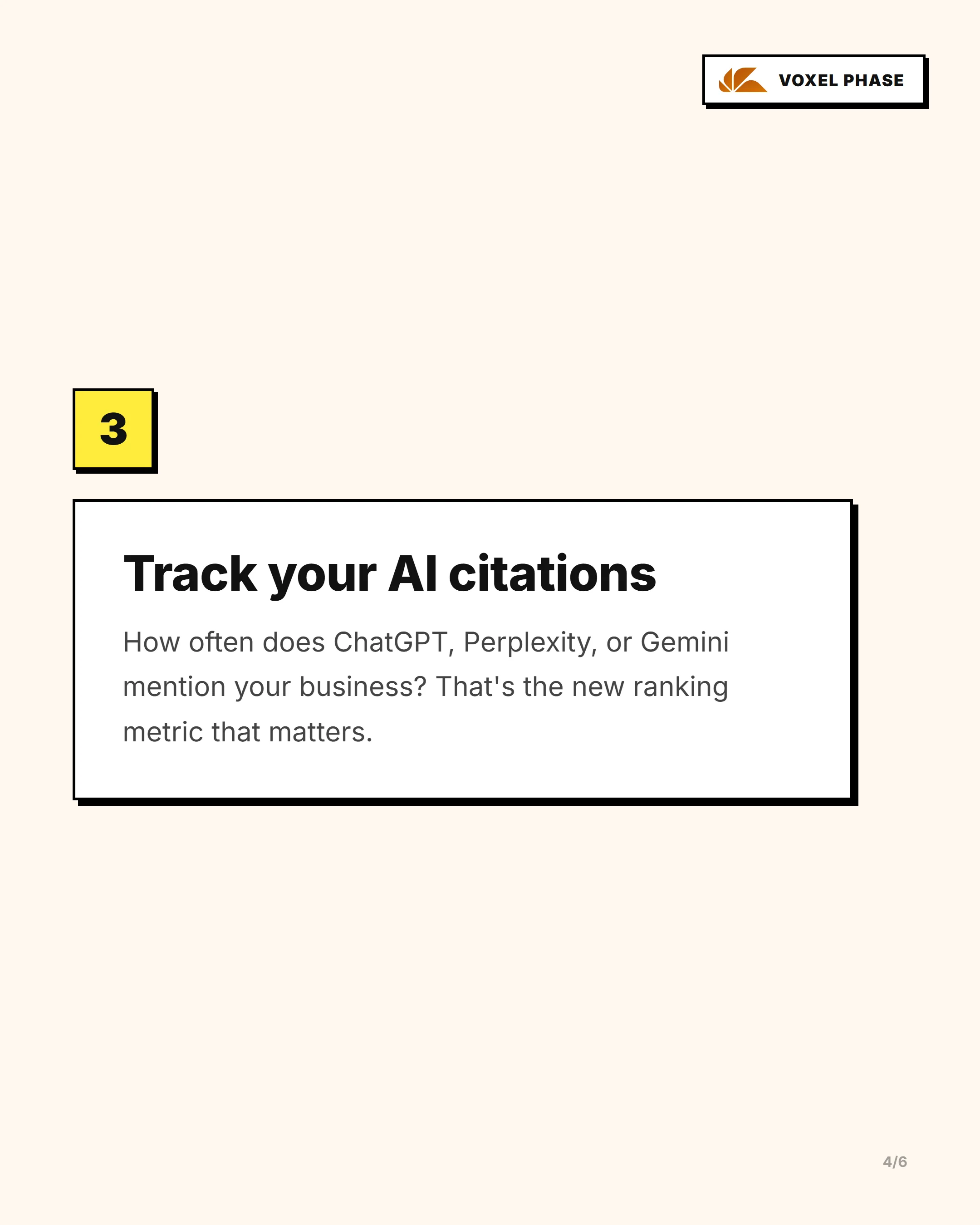 Stop Tracking Rankings. Track AI Citations.: slide 4 of 5