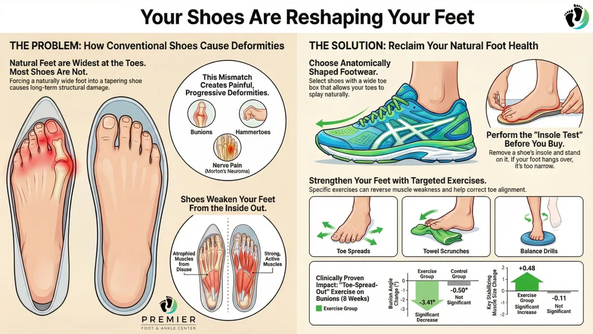 Your Shoes Are Reshaping Your Feet - how conventional shoes cause deformities